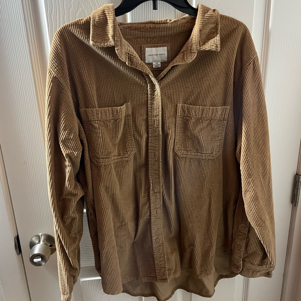 Light Brown Corduroy Flannel
